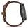 Garmin Venu 4 45 mm Schwarz/Schiefergrau Leder Armband Dunkelbraun