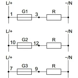 F&F Sicherungsmodul 3-phasig Sicherungsautomat Sicherungsschutz BZ-3 Sicherung
