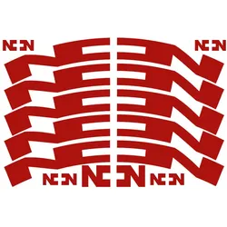NONPLUS COMPONENTS Aufkleberset für Felgen | 28 mm karmin rot (#306)