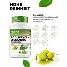 Vit4ever Bio Oreganoöl & Olivenöl 90 Kapseln