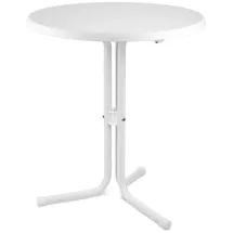Beautissu Stehtisch Ø60 x 70 cm Weiß