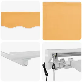vidaXL Markise Sand 5 x 3 m weiß