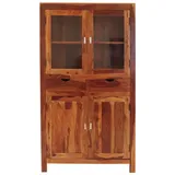 LAKSHMI-indisches-moebelhaus.de Vitrine Amba 100 x 45 x 180 cm Massivholz