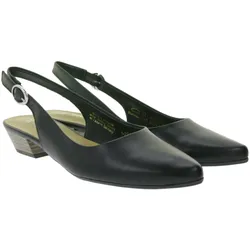 Tamaris Damen Sling-Pumps elegante Echtleder-Schuhe 750178 Schwarz - 36