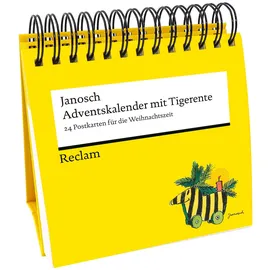 Reclam Philipp Jun. Adventskalender mit Tigerente. 24 Postkarten für die Weihnachtszeit
