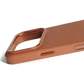 Mujjo iPhone 17 Pro Lederhülle Braun