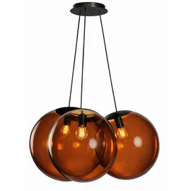 s.luce Orb Cluster 3-flg. 50 cm Rund Braun/Schwarz