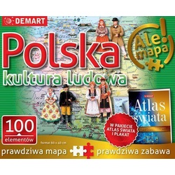 Demar Puzzle: Polnisch-Volkskultur+Atlas (100 Teile)