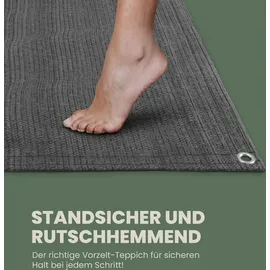 BestLivings Vorzeltteppich 300x600 cm – Camping Matte mit Ösen, Outdoor Teppich inkl. 12 Kunststoff Heringe & Tragetasche, Markisenteppich