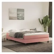 vidaXL Boxspringbett 140 x 200 cm Rosa