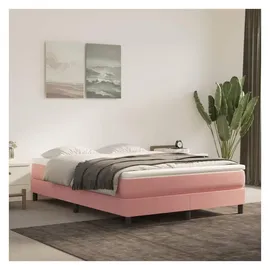 vidaXL Boxspringbett 140 x 200 cm Rosa