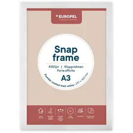 Europel Klapprahmen A3 mattweiß 32,8x45,1 cm 2er Set