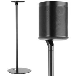 Maclean MC-841 Lautsprecherständer, (Lautsprecher Bodenständer für Sonos One und Play) schwarz