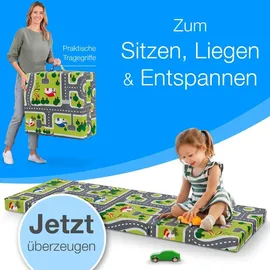 eloneo Gästematratze Kinder faltbare Klappmatratze Gästebett, Höhe 9 cm