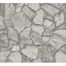 A.S. Création Vliestapete Stein - 10,05 m x 0,53 m - Made in Germany