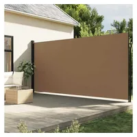 vidaXL Seitenmarkise 220 x 600 cm Taupe Polyester