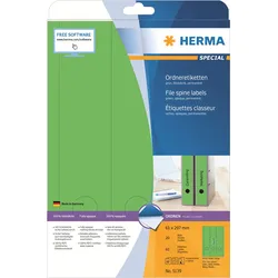 HERMA Special - Papier - matt - permanent selbstklebend - perforiert - grün - 61