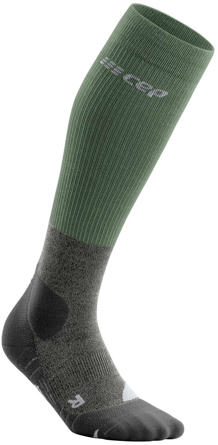 Preisvergleich Produktbild CEP Herren Hiking Merino Kompressionswandersocken, IV - green/grey