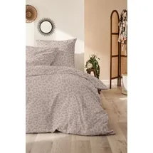 Primera Biber Bettwäsche Leo Beige 135 x 200 cm + 80 x 80 cm