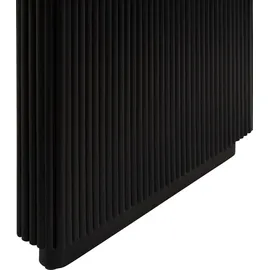 MASSIVMOEBEL24.DE Esstisch oval Mango 180x90x45x76 schwarz lackiert BARCELONA #127