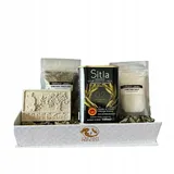 Geschenkbox (Olivenöl 100 ml, Oregano, Salz, Magnet) Geschenk Griechenland Creta