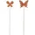 Mica decorations Gartenstecker Schmetterling 115 cm Braun