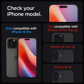 SPIGEN Displayschutzfolie für iPhone 16 Pro transparent