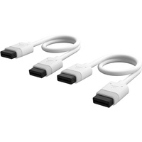 Corsair iCUE LINK Kabel, gerade, 200mm, weiß, 2er-Pack (CL-9011128-WW)