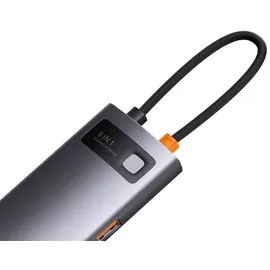 Baseus Metal Gleam 8in1 USB-C zu 3x USB 3.1 + HDMI + USB-C PD + RJ45 + microSD/SD