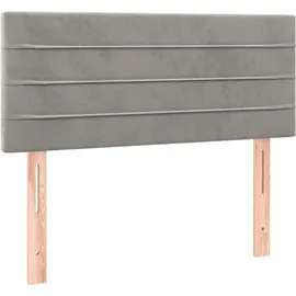 vidaXL Boxspringbett 120 x 200 cm Hellgrau