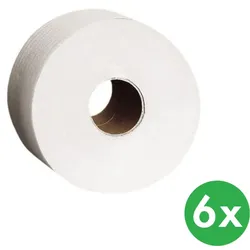 Toilettenpapier, doppellagig, superweiß, Rolle 245 m, 6 Stk