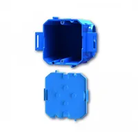 Busch-Jaeger Montageset Carat Flat Beton 2-Fach, blau