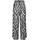 French Connection Strandhose Palazzohose Schwarz/Creme 42