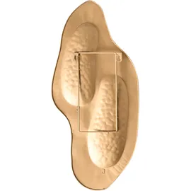 Beliani Wandkerzenhalter PENICHE Metall Gold