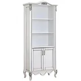 JV Möbel Kinderbücherregal Elegantes  weißes Holz  Buche massiv weiß