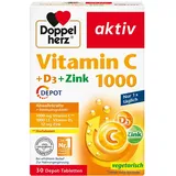 Doppelherz Aktiv Vitamin C 1000 + D3 + Zink Depot Tabletten 30 St.