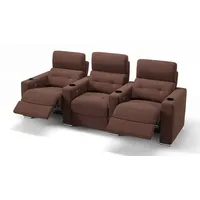 Sofanella 3-Sitzer Stoff BARI, Relaxcouch, Designersofa, Designer Sofa, 3er Couch, Sofagarnitur braun