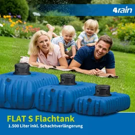 4rain Flat S Tanksystem 1500 l inkl. Schachtverlängerung