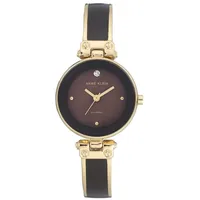 ANNE KLEIN Damenuhr AK/1980BNGB Stahlarmband Diamant Akzent