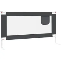 vidaXL Bettschutzgitter 150 x 25 cm dunkelgrau