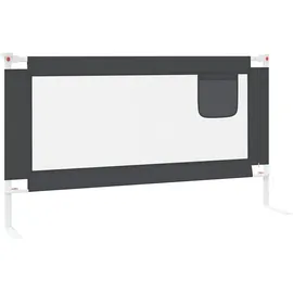 vidaXL Bettschutzgitter 150 x 25 cm dunkelgrau