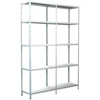 SCHULTE Regalwelt Stecksystem-Grundregal und Anbauregal, 140 x 200 x 50 cm,