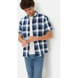 CAMEL ACTIVE Kurzarmhemd kariert Blau M
