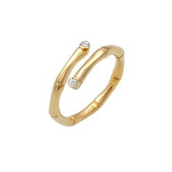 Elli Wickelring Bambus Kristalle 925 Silber Ringe   Damen 
