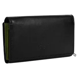 Samantha look Geldbörse Damen Portemonnaie schwarz