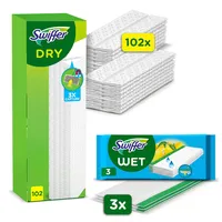 Swiffer Bodenwischer Mit 102 Trockenen Bodentüchern Nimmt Schmutz Auf