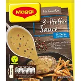 MAGGI Für Genießer 3 Pfeffer Sauce fettarm aromatisch fein scharf 33g
