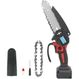 6-Zoll Akku Kettensäge für Einhell 18V Akkus, kabellose Astkettensäge, 550W Elektro Handkettensäge, Mini kettensäge mit 2 Ketten, Motoröl, für Gartenarbeit, Holzschneiden und Beschneiden