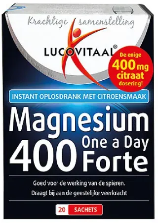 Lucovitaal Magnesium 400 Forte Pulver 20 Beutel