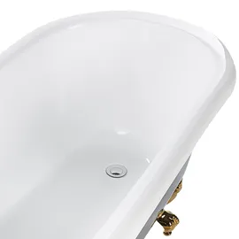Beliani Cayman Freistehende Badewanne 153 x 77 cm
